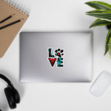 LOVE Dog and Cat Bubble-free stickers