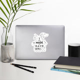 I Was Made to Save Animals Bubble-free stickers
