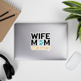 Wife, Mom, Vet Receptionist Bubble-free stickers