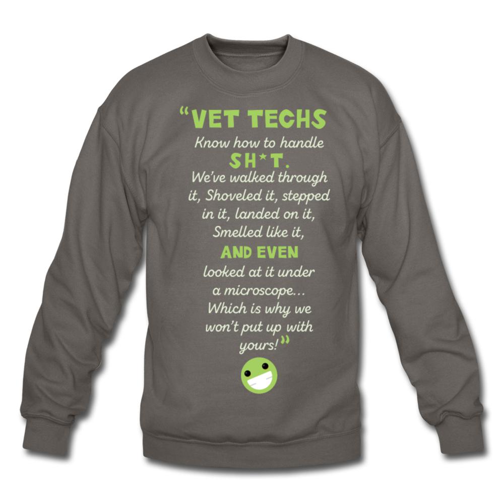 Know how to handle it Crewneck Sweatshirt-Unisex Crewneck Sweatshirt | Gildan 18000-I love Veterinary
