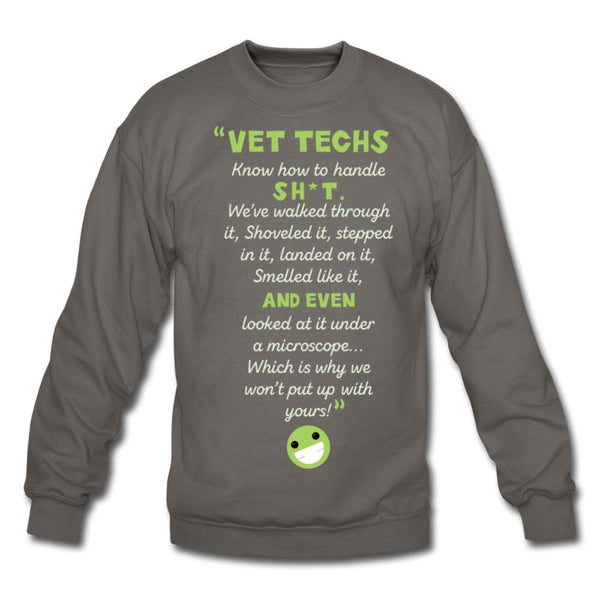 Know how to handle it Crewneck Sweatshirt-Unisex Crewneck Sweatshirt | Gildan 18000-I love Veterinary