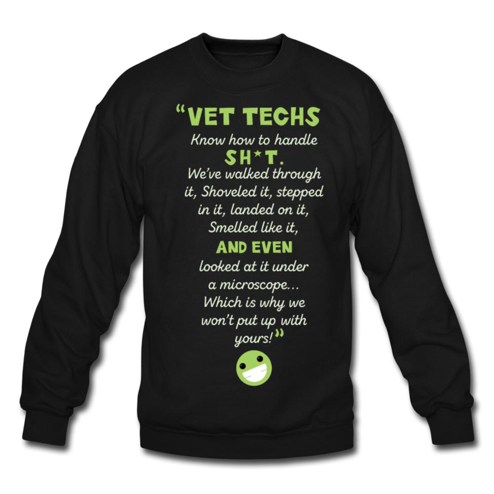 Know how to handle it Crewneck Sweatshirt-Unisex Crewneck Sweatshirt | Gildan 18000-I love Veterinary