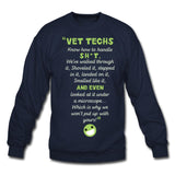 Know how to handle it Crewneck Sweatshirt-Unisex Crewneck Sweatshirt | Gildan 18000-I love Veterinary