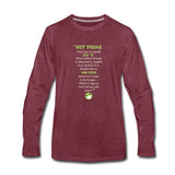 Know how to handle it Unisex Premium Long Sleeve T-Shirt-Men's Premium Long Sleeve T-Shirt | Spreadshirt 875-I love Veterinary