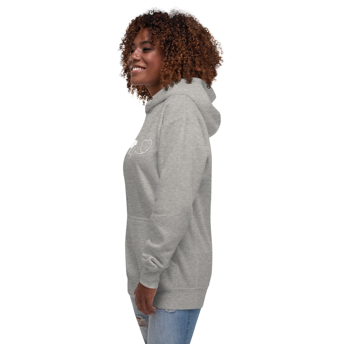 Large Animal Vet Cow pulse Unisex Premium Hoodie-Premium Unisex Hoodie-I love Veterinary