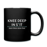 Large Animal Vet Funny Mug - Knee deep in s*it Full Color Mug-Full Color Mug | BestSub B11Q-I love Veterinary