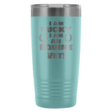 Large Animal Vet- I am lucky I am an Equine Vet! 20oz Vacuum Tumbler-Tumblers-I love Veterinary