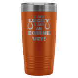 Large Animal Vet- I am lucky I am an Equine Vet! 20oz Vacuum Tumbler-Tumblers-I love Veterinary