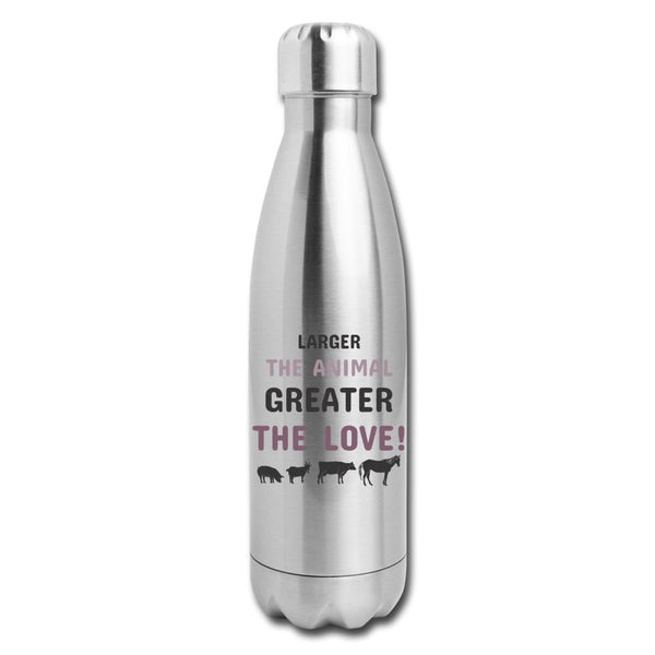 Larger the animal- Greater the love! Insulated Stainless Steel Water Bottle-Insulated Stainless Steel Water Bottle | DyeTrans-I love Veterinary