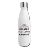 Larger the animal- Greater the love! Insulated Stainless Steel Water Bottle-Insulated Stainless Steel Water Bottle | DyeTrans-I love Veterinary