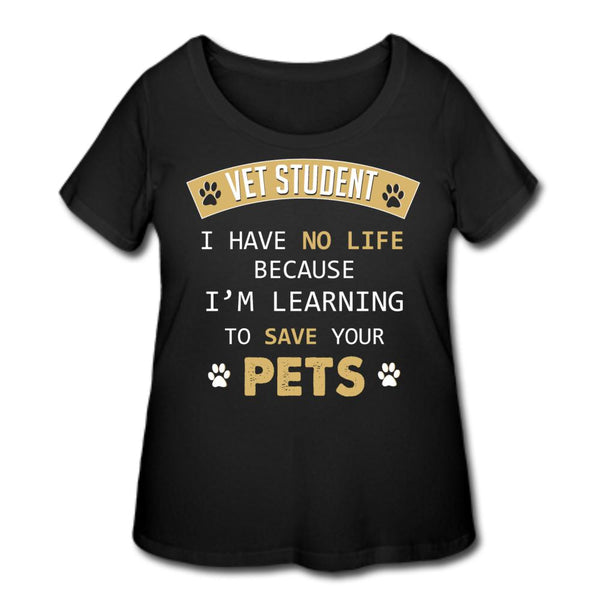 Learning to save your pets Women's Curvy T-shirt-Women’s Curvy T-Shirt | LAT 3804-I love Veterinary