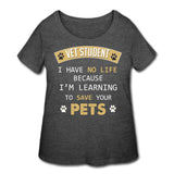Learning to save your pets Women's Curvy T-shirt-Women’s Curvy T-Shirt | LAT 3804-I love Veterinary