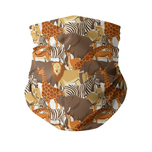 Lion, zebra, giraffe pattern Sublimation Neck Gaiter-Sublimation Neck Gaiter-I love Veterinary