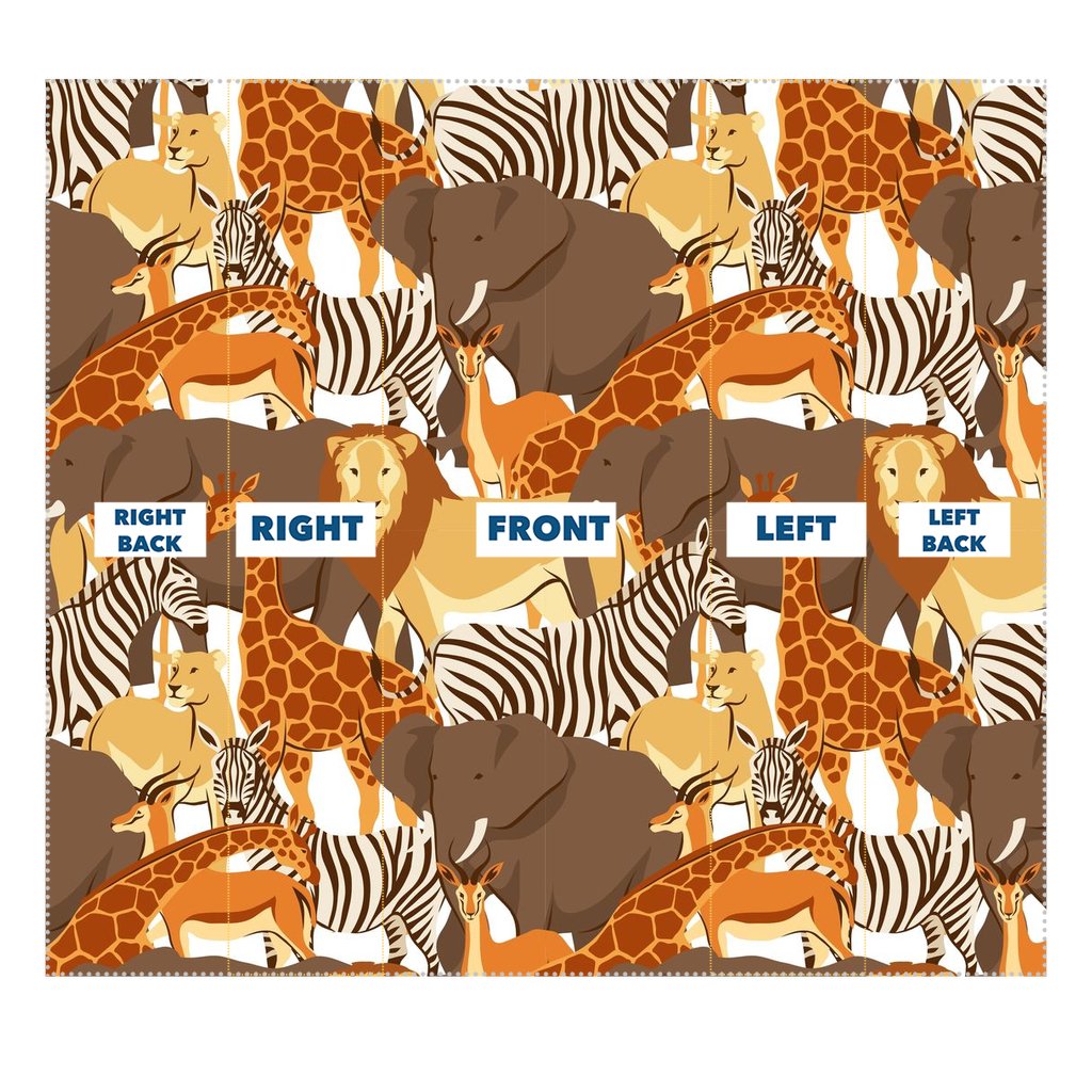 Lion, zebra, giraffe pattern Sublimation Neck Gaiter-Sublimation Neck Gaiter-I love Veterinary