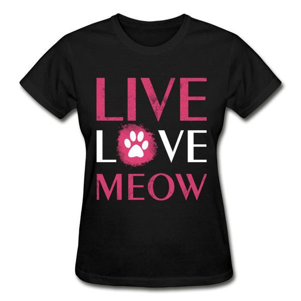 Live, Love, Meow Gildan Ultra Cotton Ladies T-Shirt-Ultra Cotton Ladies T-Shirt | Gildan G200L-I love Veterinary