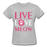 Live, Love, Meow Gildan Ultra Cotton Ladies T-Shirt-Ultra Cotton Ladies T-Shirt | Gildan G200L-I love Veterinary
