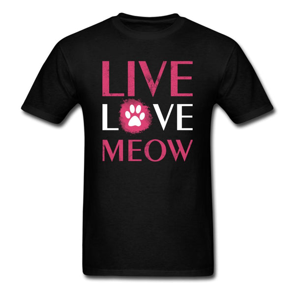 Live, Love, Meow Unisex T-shirt-Unisex Classic T-Shirt | Fruit of the Loom 3930-I love Veterinary