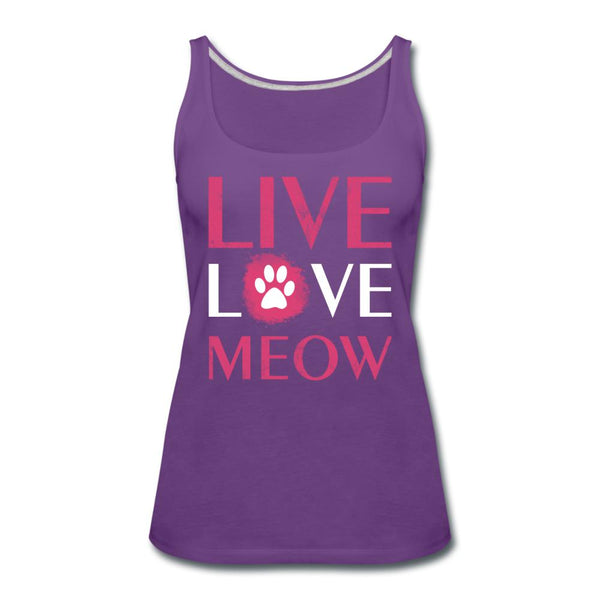 Live, Love, Meow Women's Tank Top-Women’s Premium Tank Top | Spreadshirt 917-I love Veterinary