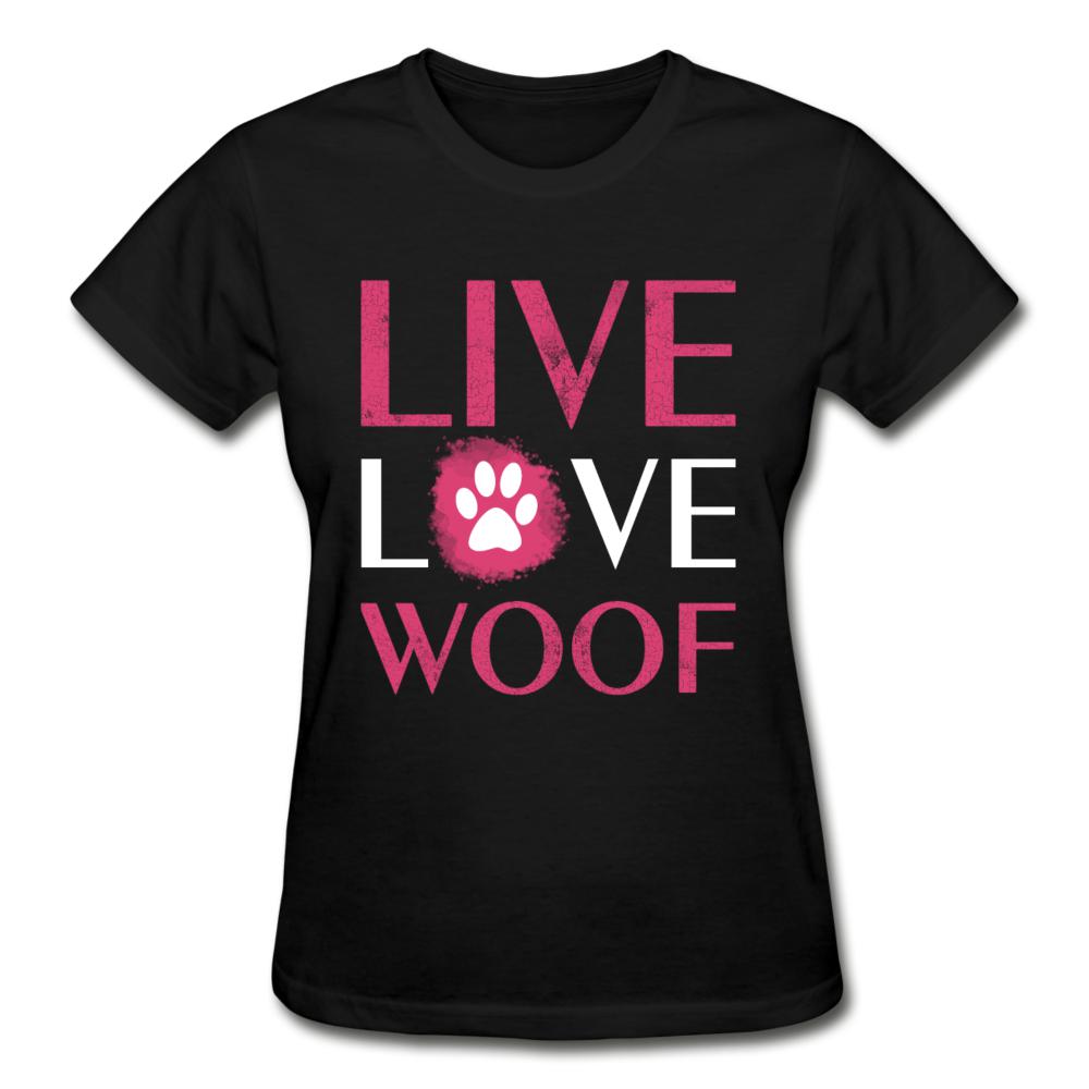 Live, Love, Woof Gildan Ultra Cotton Ladies T-Shirt-Ultra Cotton Ladies T-Shirt | Gildan G200L-I love Veterinary