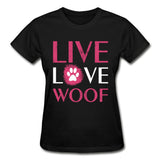 Live, Love, Woof Gildan Ultra Cotton Ladies T-Shirt-Ultra Cotton Ladies T-Shirt | Gildan G200L-I love Veterinary
