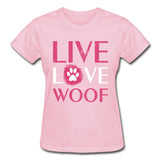 Live, Love, Woof Gildan Ultra Cotton Ladies T-Shirt-Ultra Cotton Ladies T-Shirt | Gildan G200L-I love Veterinary