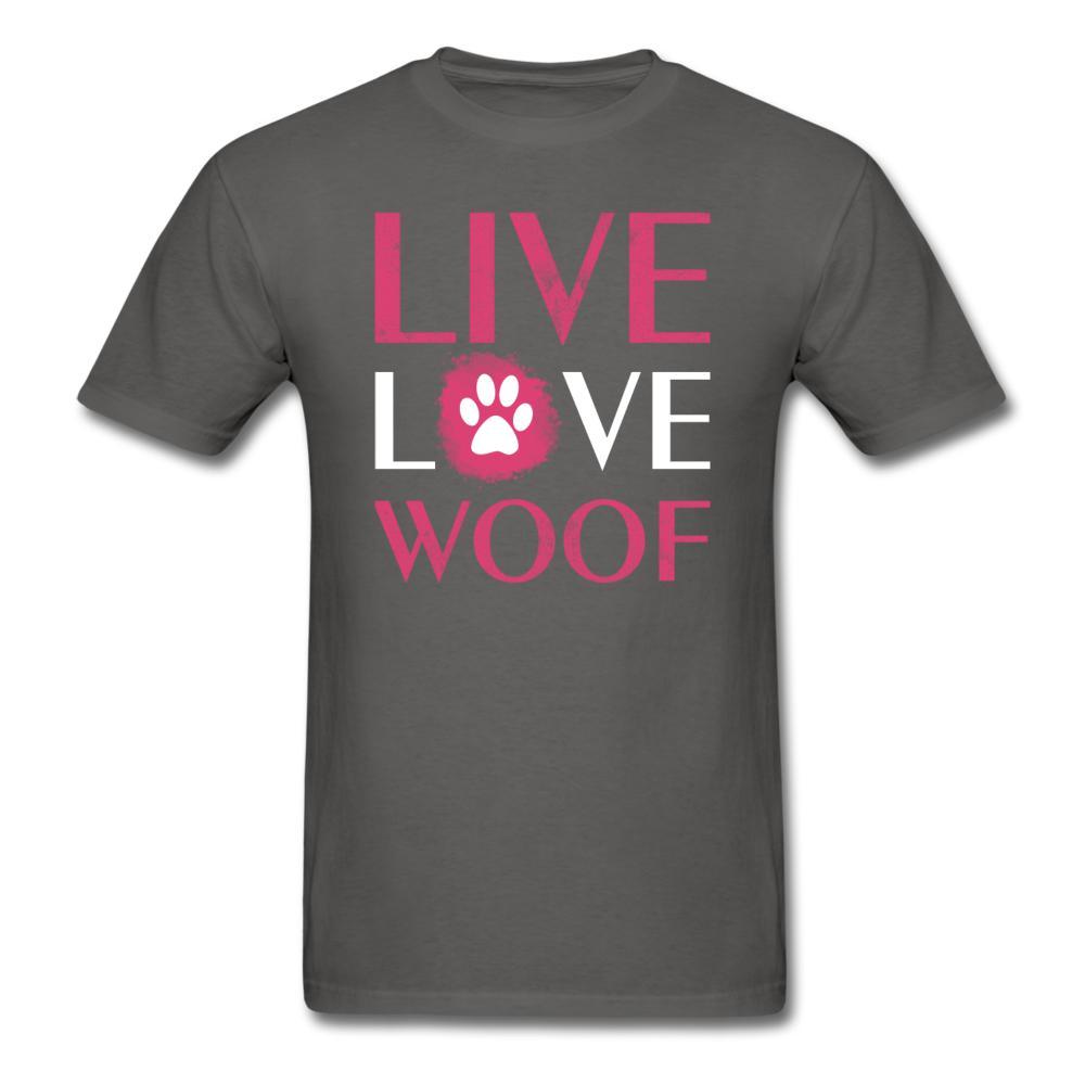 Live, Love, Woof Unisex T-shirt-Unisex Classic T-Shirt | Fruit of the Loom 3930-I love Veterinary