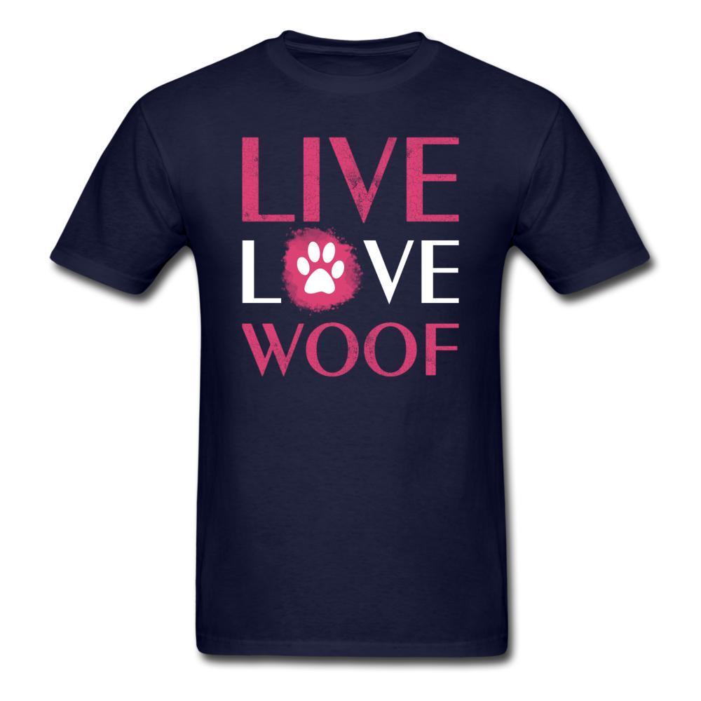 Live, Love, Woof Unisex T-shirt-Unisex Classic T-Shirt | Fruit of the Loom 3930-I love Veterinary