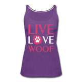 Live, Love, Woof Women's Tank Top-Women’s Premium Tank Top | Spreadshirt 917-I love Veterinary