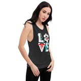 Love cat and dog Ladies’ Muscle Tank-Women's Flowy Muscle Tank | Bella + Canvas 8803-I love Veterinary