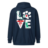 Love Cat Unisex heavy blend zip hoodie-I love Veterinary