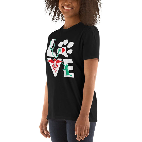 Love cat Unisex T-shirt-I love Veterinary