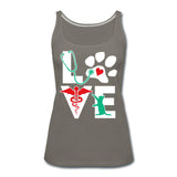 Love cat Women's Tank Top-Women’s Premium Tank Top | Spreadshirt 917-I love Veterinary