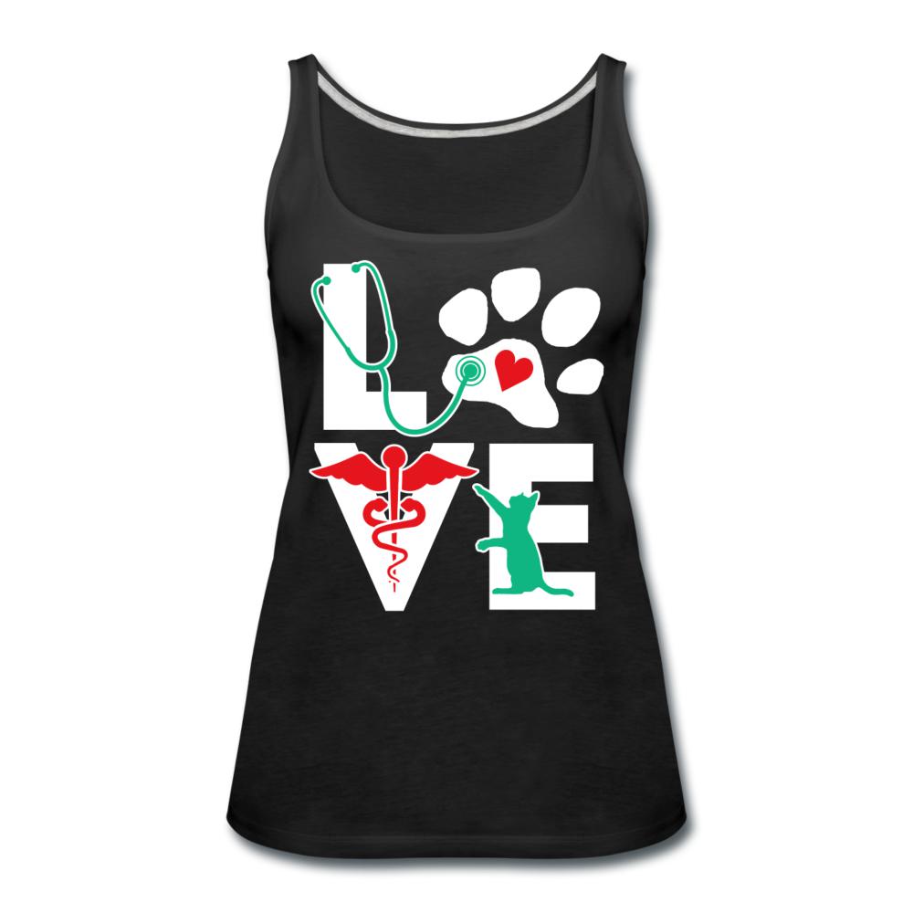 Love cat Women's Tank Top-Women’s Premium Tank Top | Spreadshirt 917-I love Veterinary