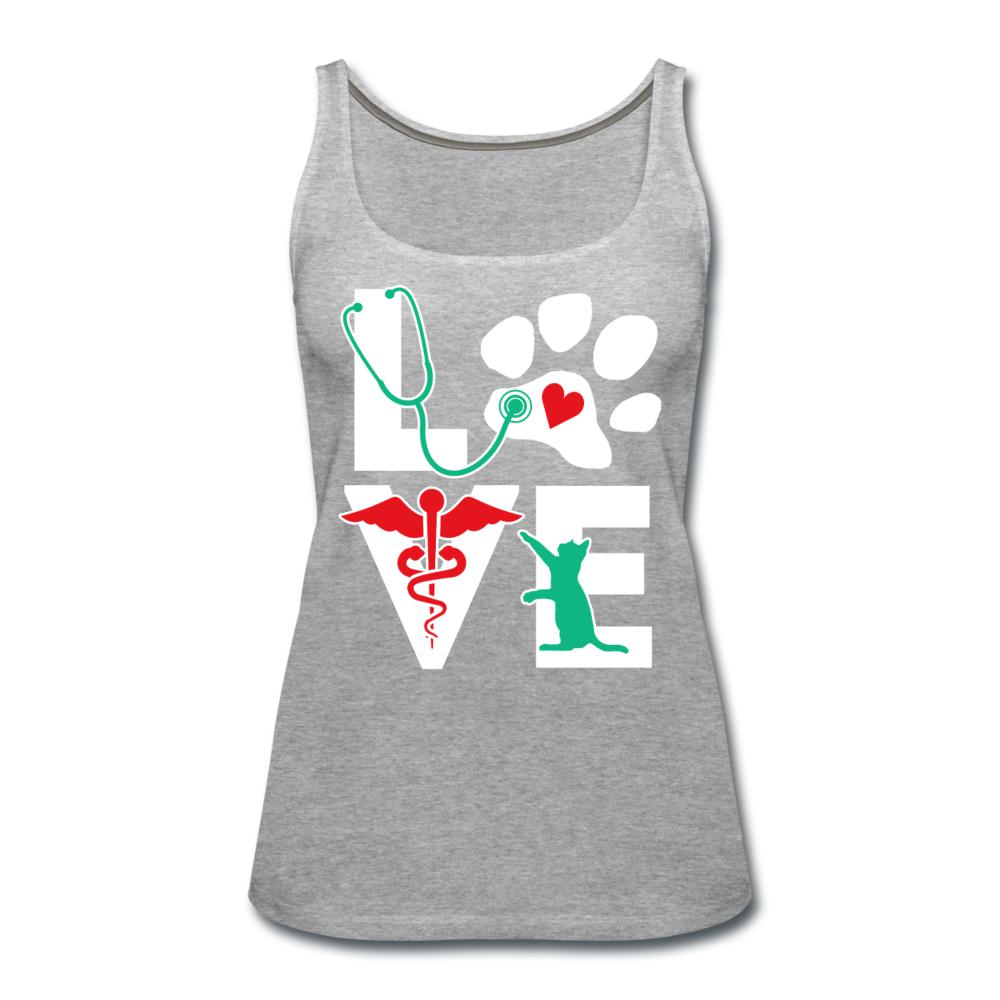 Love cat Women's Tank Top-Women’s Premium Tank Top | Spreadshirt 917-I love Veterinary