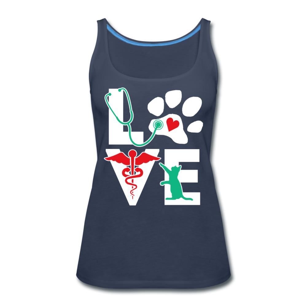 Love cat Women's Tank Top-Women’s Premium Tank Top | Spreadshirt 917-I love Veterinary