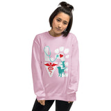 Love Dog and Cat Crewneck Sweatshirt-Unisex Crewneck Sweatshirt | Gildan 18000-I love Veterinary