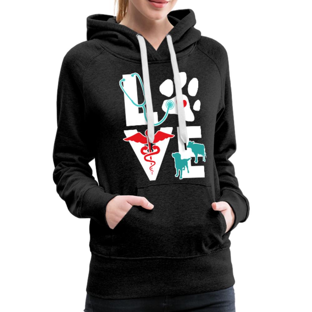 Love Dog and Cow Women’s Premium Hoodie-Women’s Premium Hoodie | Spreadshirt 444-I love Veterinary