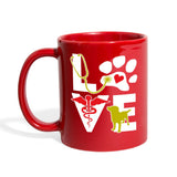 Love Dog Full Color Mug-Full Color Mug | BestSub B11Q-I love Veterinary