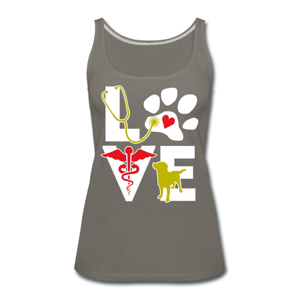 Love dog Women's Tank Top-Women’s Premium Tank Top | Spreadshirt 917-I love Veterinary