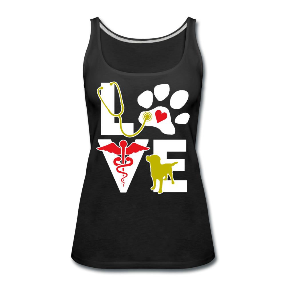 Love dog Women's Tank Top-Women’s Premium Tank Top | Spreadshirt 917-I love Veterinary