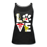 Love dog Women's Tank Top-Women’s Premium Tank Top | Spreadshirt 917-I love Veterinary