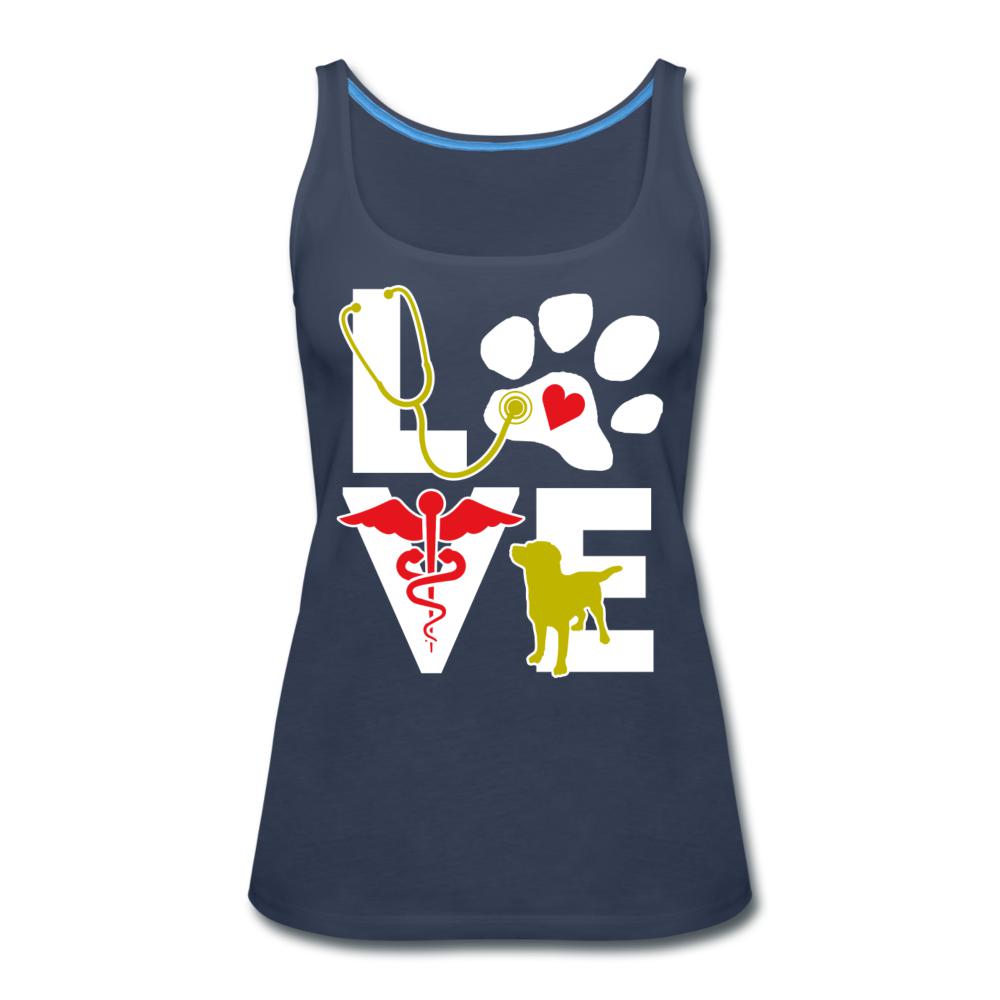 Love dog Women's Tank Top-Women’s Premium Tank Top | Spreadshirt 917-I love Veterinary