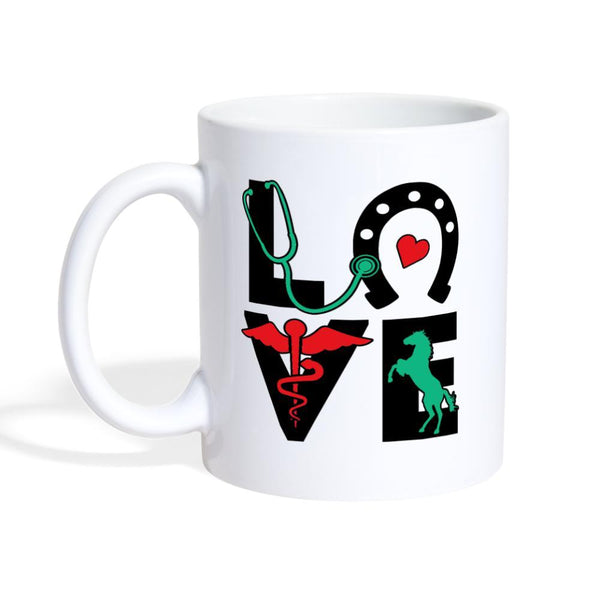 Love Equine Veterinary Coffee or Tea Mug-Coffee/Tea Mug | BestSub B101AA-I love Veterinary