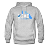 Love is a four legged word (with dog and cats) Unisex Hoodie-Men's Hoodie | Hanes P170-I love Veterinary