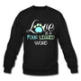 Love is four legged word Crewneck Sweatshirt-Unisex Crewneck Sweatshirt | Gildan 18000-I love Veterinary
