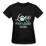 Love is four legged word Gildan Ultra Cotton Ladies T-Shirt-Ultra Cotton Ladies T-Shirt | Gildan G200L-I love Veterinary