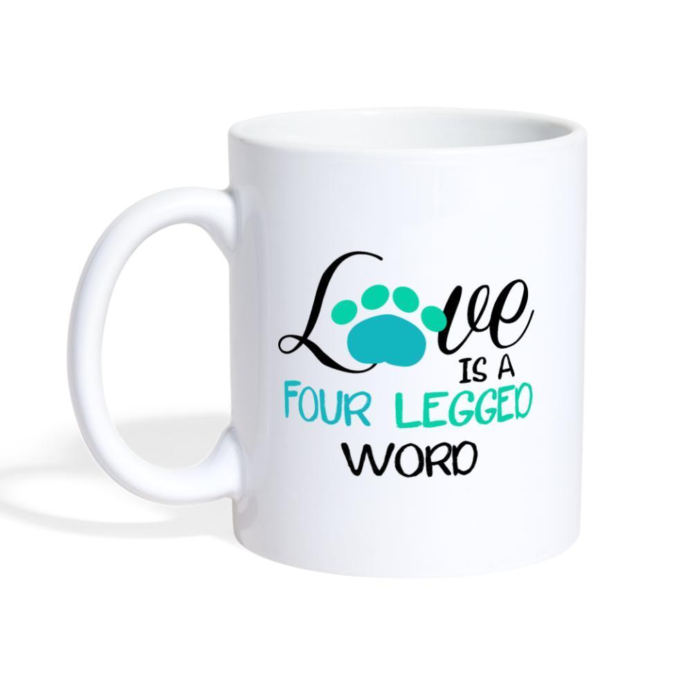 Love is four legged word White Coffee or Tea Mug-Coffee/Tea Mug | BestSub B101AA-I love Veterinary