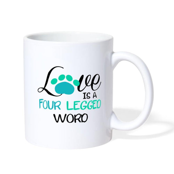 Love is four legged word White Coffee or Tea Mug-Coffee/Tea Mug | BestSub B101AA-I love Veterinary