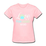 Love is four legged word Women's T-Shirt-Women's T-Shirt | Fruit of the Loom L3930R-I love Veterinary
