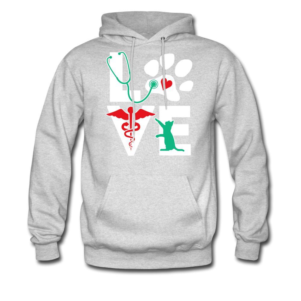 Love Veterinary Cat Unisex Hoodie-Men's Hoodie | Hanes P170-I love Veterinary